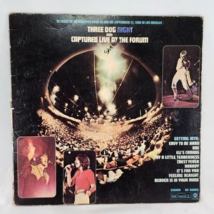Three Dog Night Captured Live At‎ The Forum Vinyl LP 1971 ABC/Dunhill Records